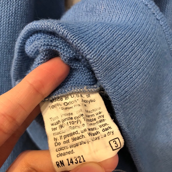 Vintage Christian Dior Men’s Blue Cardigan Sweater - Picture 9 of 12